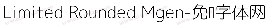 Limited Rounded Mgen字体转换